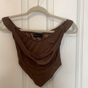 Chocolate corset top